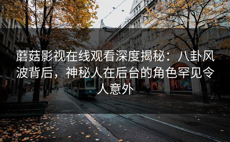 蘑菇影视在线观看深度揭秘：八卦风波背后，神秘人在后台的角色罕见令人意外